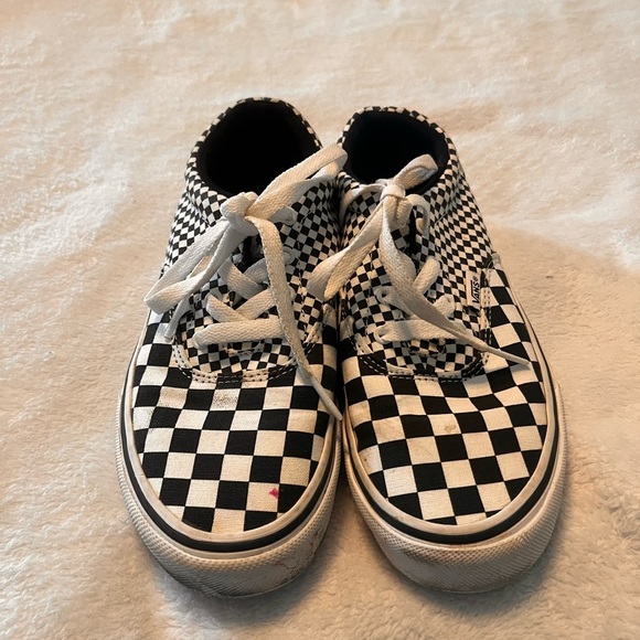 Vans Kids Checkered Black and White Sneakers - Picture 1 of 4
